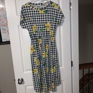 Gingham print dress